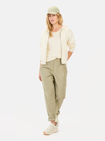 CAMEL ACTIVE Loosefit Loose Fit Hose aus Leinenmix in Grün