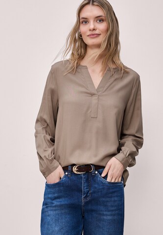 STREET ONE Blouse in Brown: front