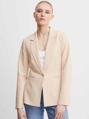 ICHI - Slimfit Blazer 'Lexi' en naranja: frente