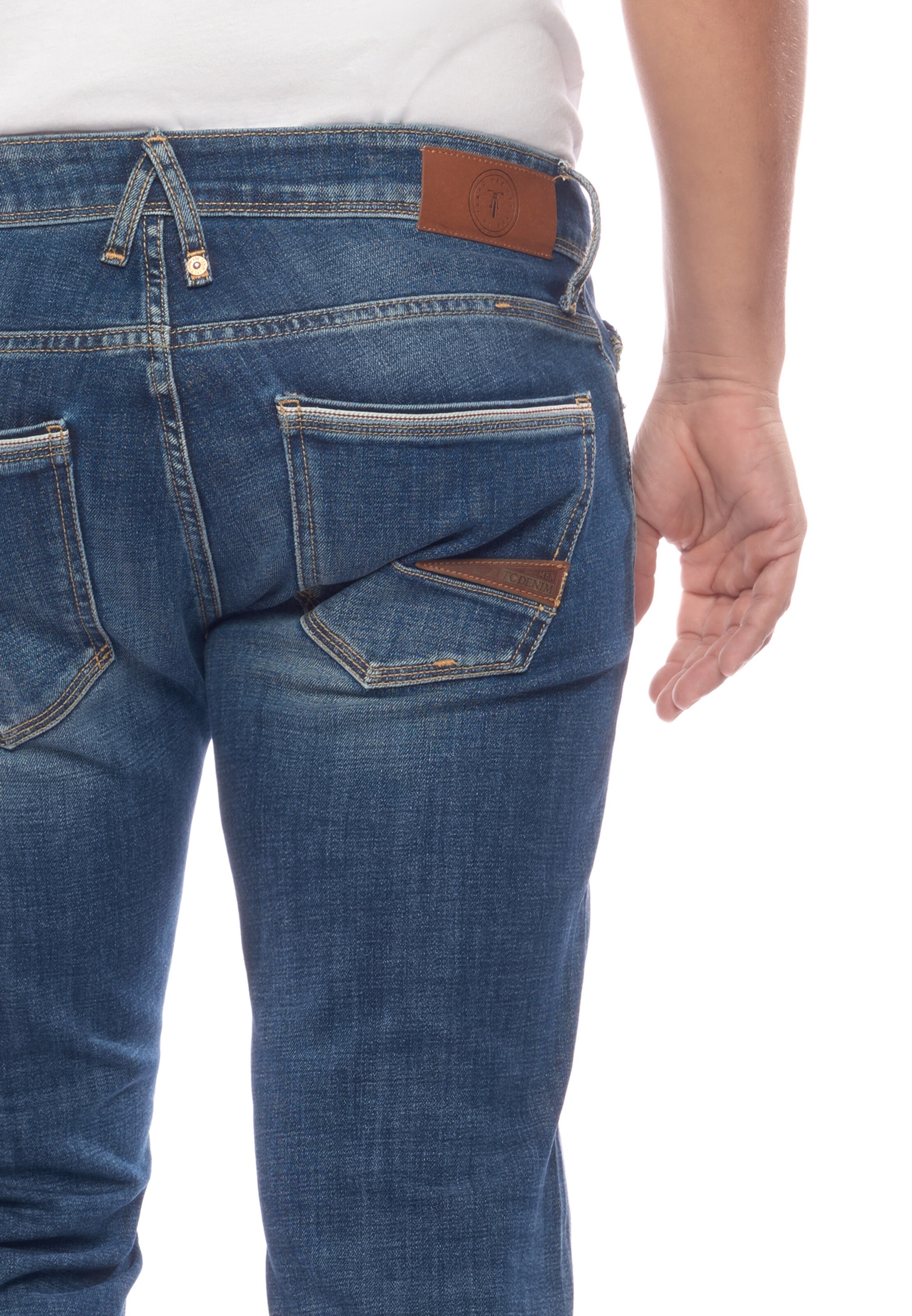 Effilé Pantalon cargo 'Alban' Le Temps Des Cerises en bleu