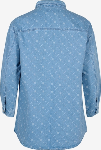 Zizzi Bluse in Blau