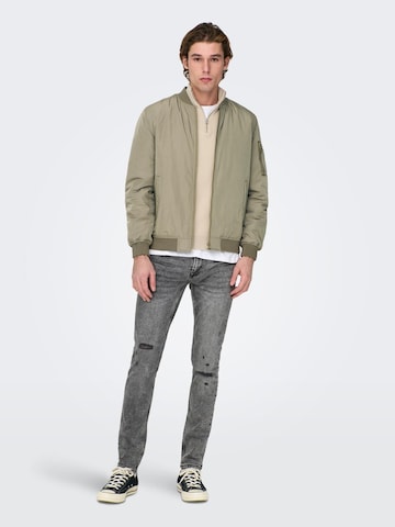 Veste mi-saison 'JOSHUA' Only & Sons en vert