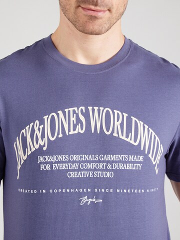 T-Shirt 'JORFREDERIKSBERG MARGATE' JACK & JONES en bleu
