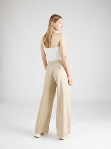 LEVI'S ® Wide leg Pleat-Front Pants 'Pleated Wideleg Trouser' in Brown