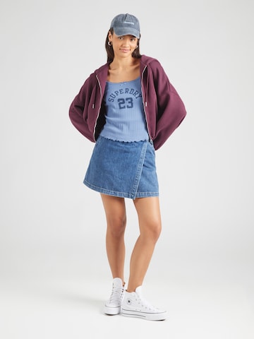 Superdry Toppi 'ATHLETIC' värissä sininen