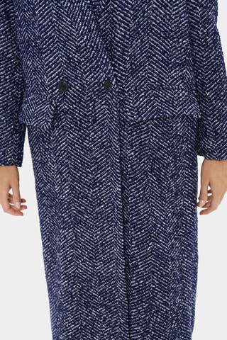 SAINT TROPEZ Between-seasons coat 'Lenette' in Blue