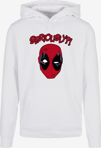 ABSOLUTE CULT Sweatshirt 'Deadpool - Seriously' in Wit: voorkant