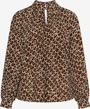 DreiMaster Klassik Blúzka - Hnedá: predná strana