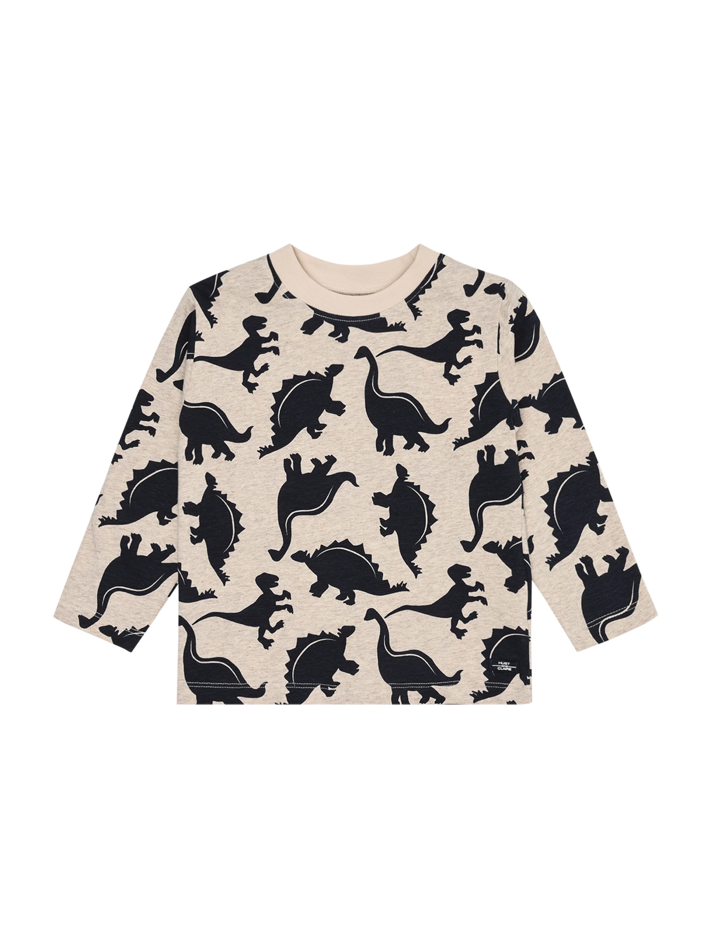 Hust & Claire Tričko 'Anton All Dinos' - Béžová: predná strana