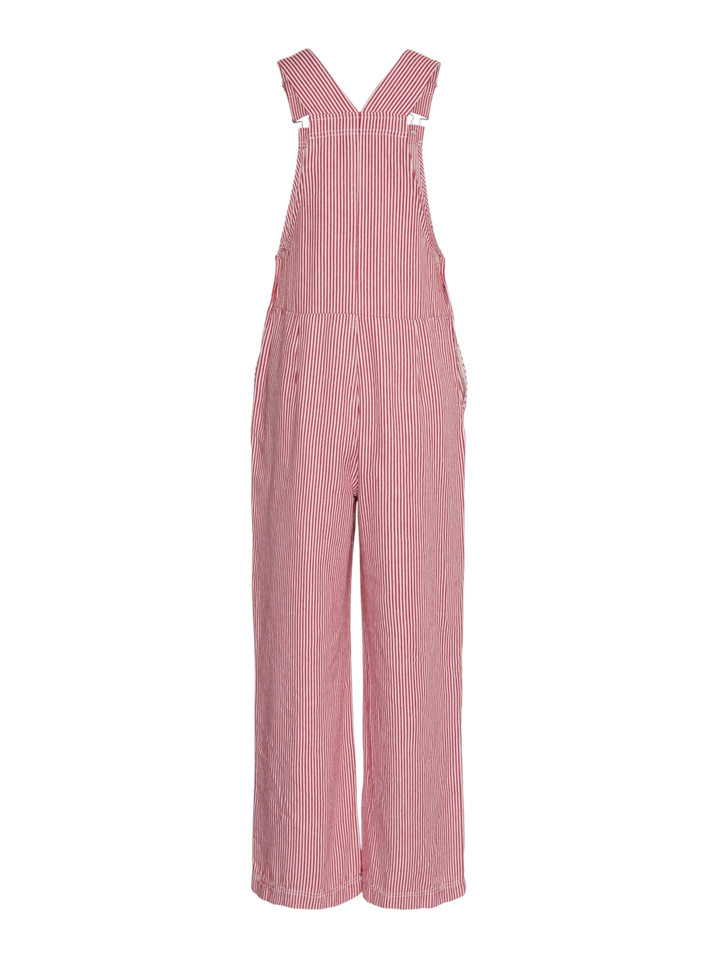 Loosefit Pantaloni con pettorina 'PCAllo' di PIECES in rosso