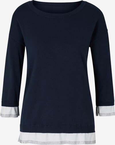 heine Pullover in dunkelblau / silber / weiß, Produktansicht