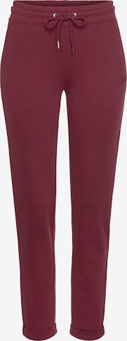 H.I.S Regular Pajama Pants in Red: front