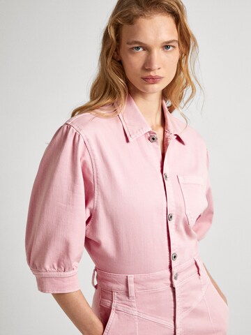 Pepe Jeans - Vestidos camiseiros 'Gracie' em rosa