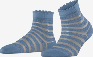 FALKE Socken 'Border Lace' in Blau: Vorderseite