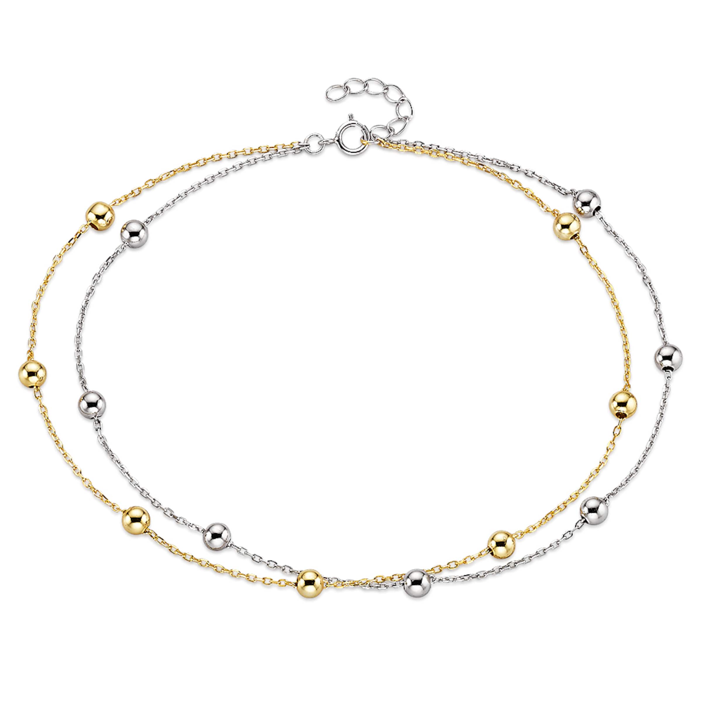 Aniston Fußkette in Gold: Vorderseite