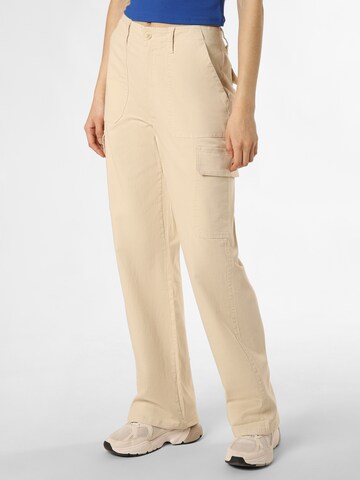 Marie Lund Regular Broek in Beige: voorkant