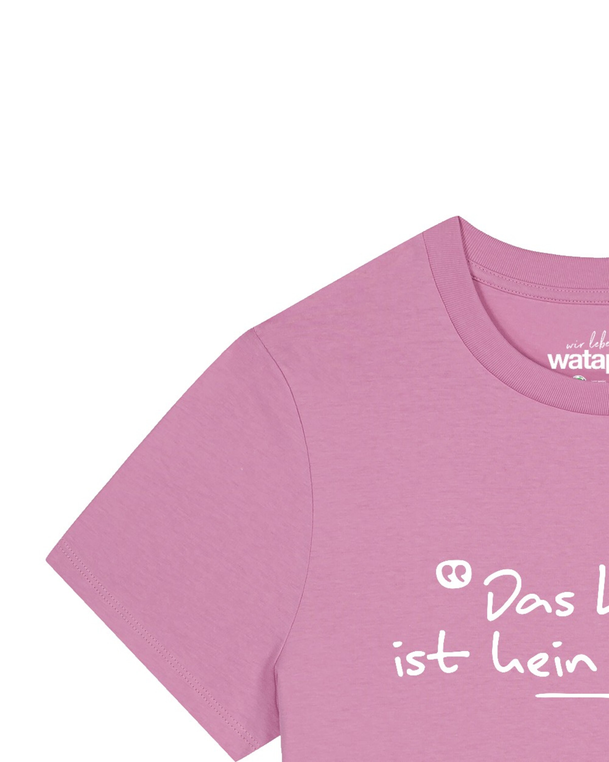 Maglietta 'Das Leben Ist Kein Ponyhof' di Watapparel in rosa