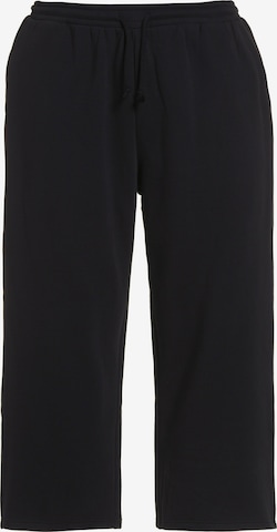 Loosefit Pantalon Ulla Popken en noir : devant