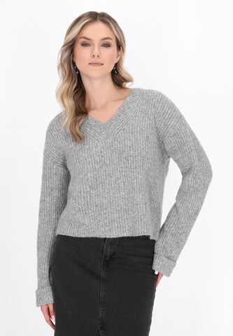 Pull-over DreiMaster Vintage en gris : devant