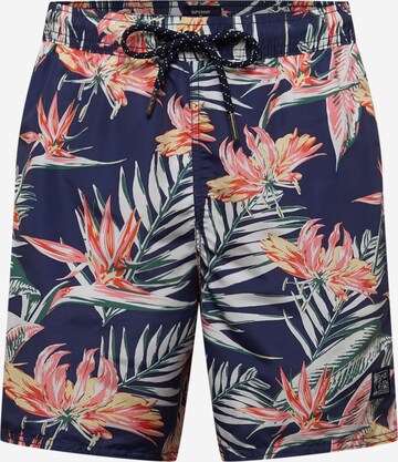 Superdry Board Shorts in Blue: front