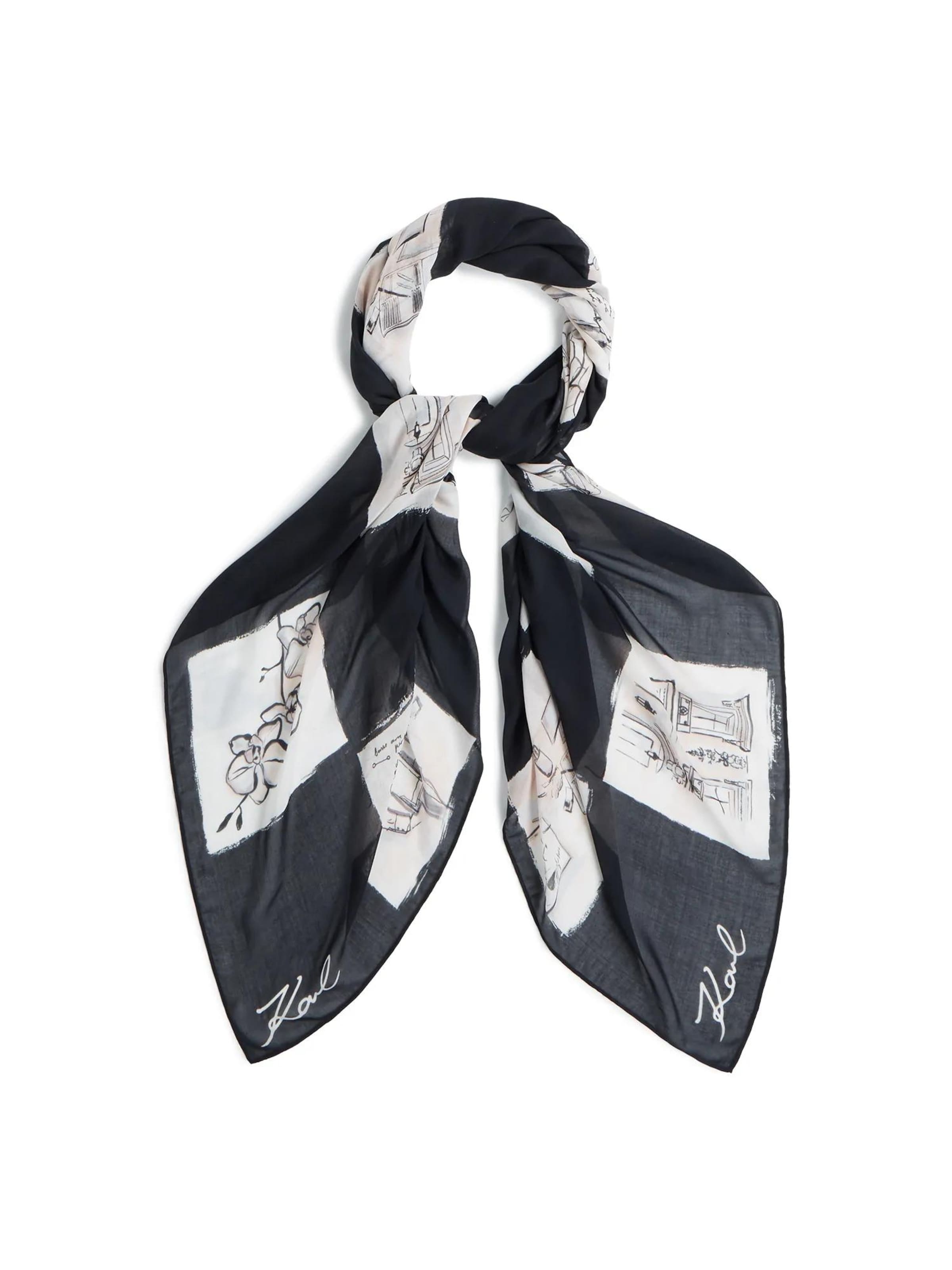 Karl Lagerfeld Sjal i sort: forside