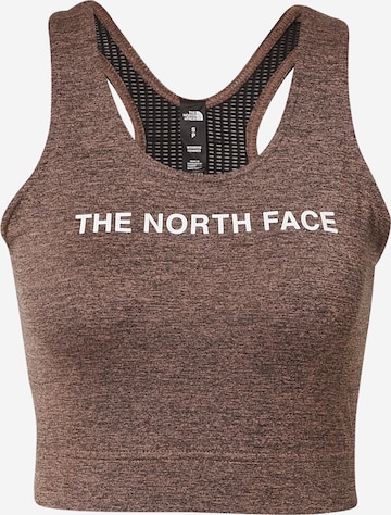 THE NORTH FACE Sporttop in Bruin: voorkant