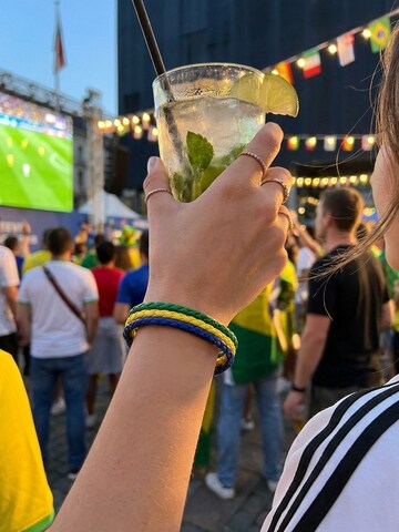 Nemomatheo Bracelet 'Tifoso Brasilien' in Mixed colors