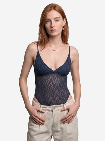 Dilvin Bodysuit 'Blusen' in Blue
