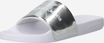Calvin Klein Jeans - Sapato aberto em prata: frente