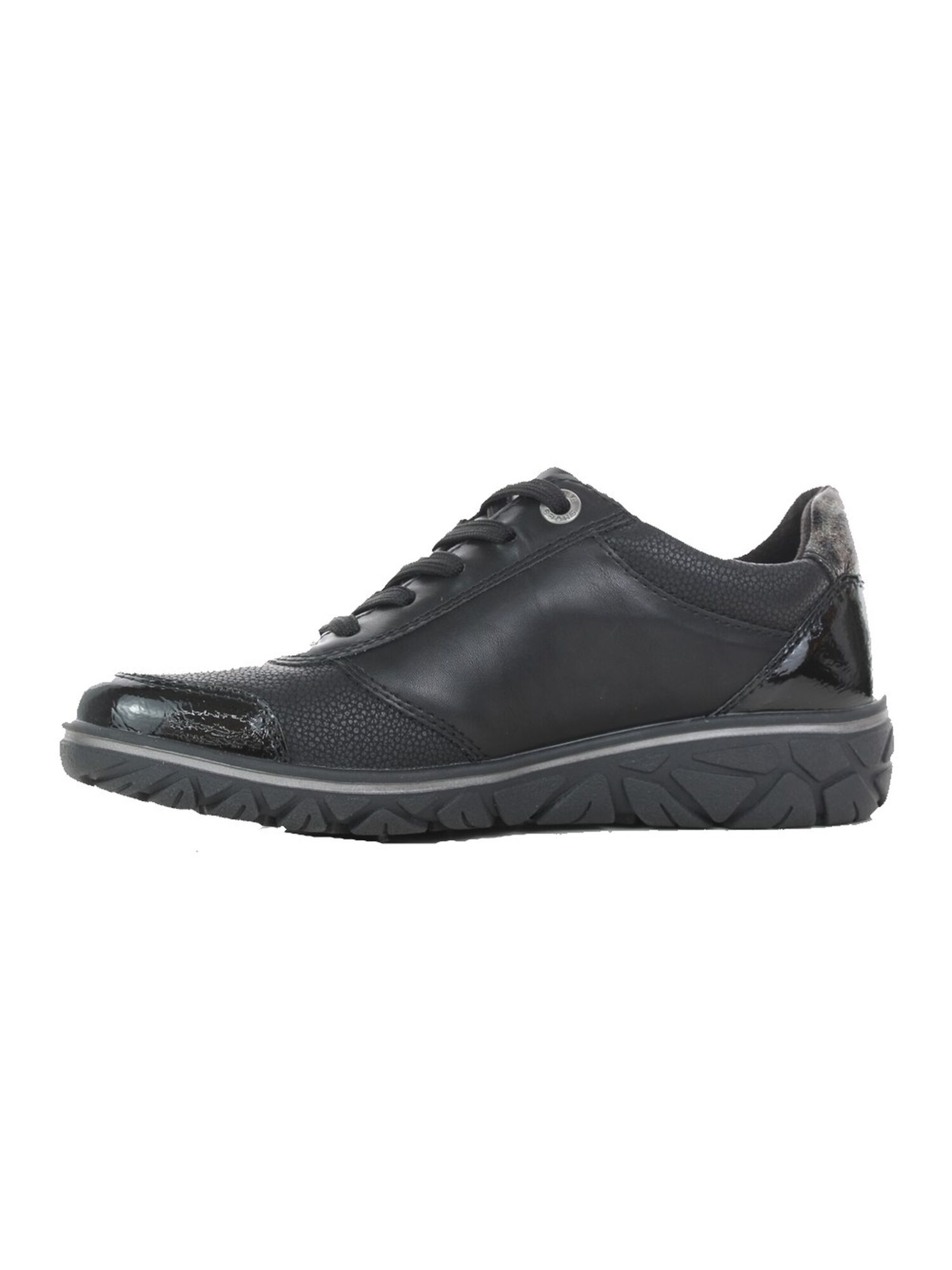 Relife Platform trainers in Black: front