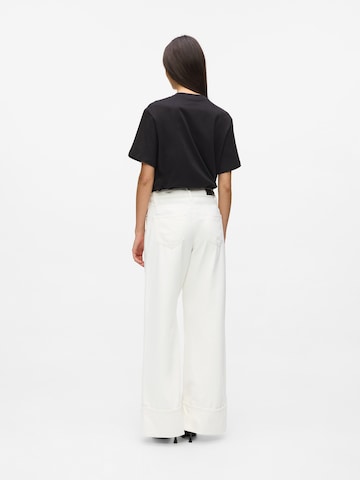 Karl Lagerfeld Wide leg Τζιν σε λευκό