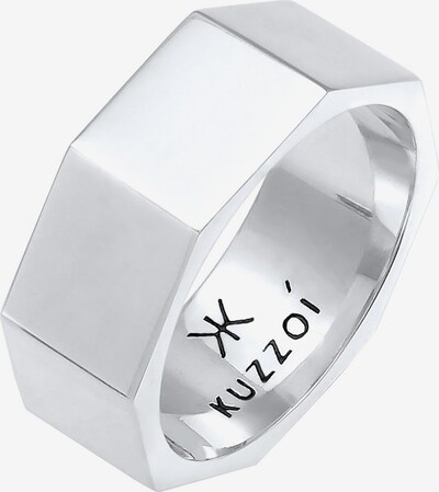 KUZZOI Ring Bandring in silber, Produktansicht