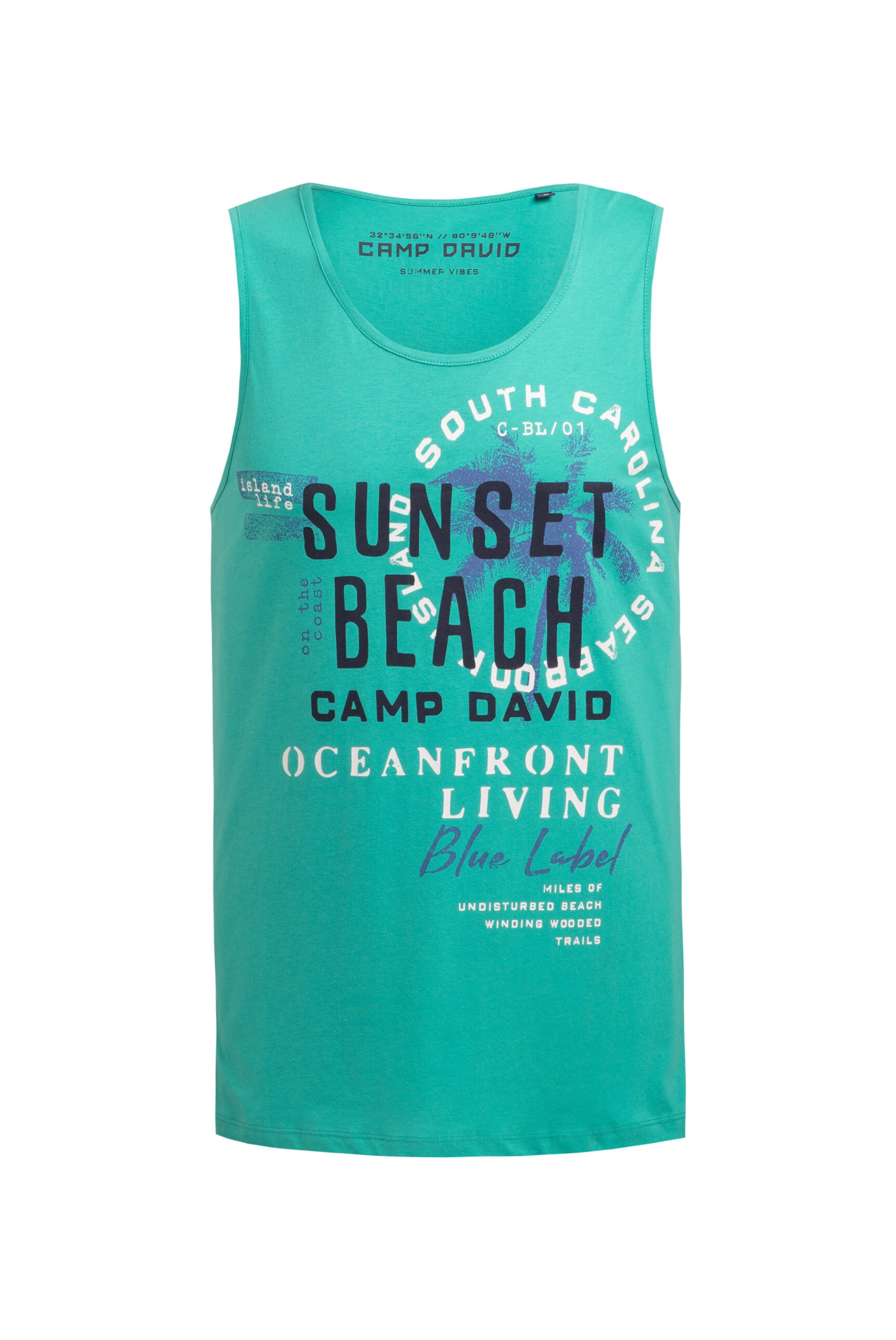CAMP DAVID Shirt in Green: front