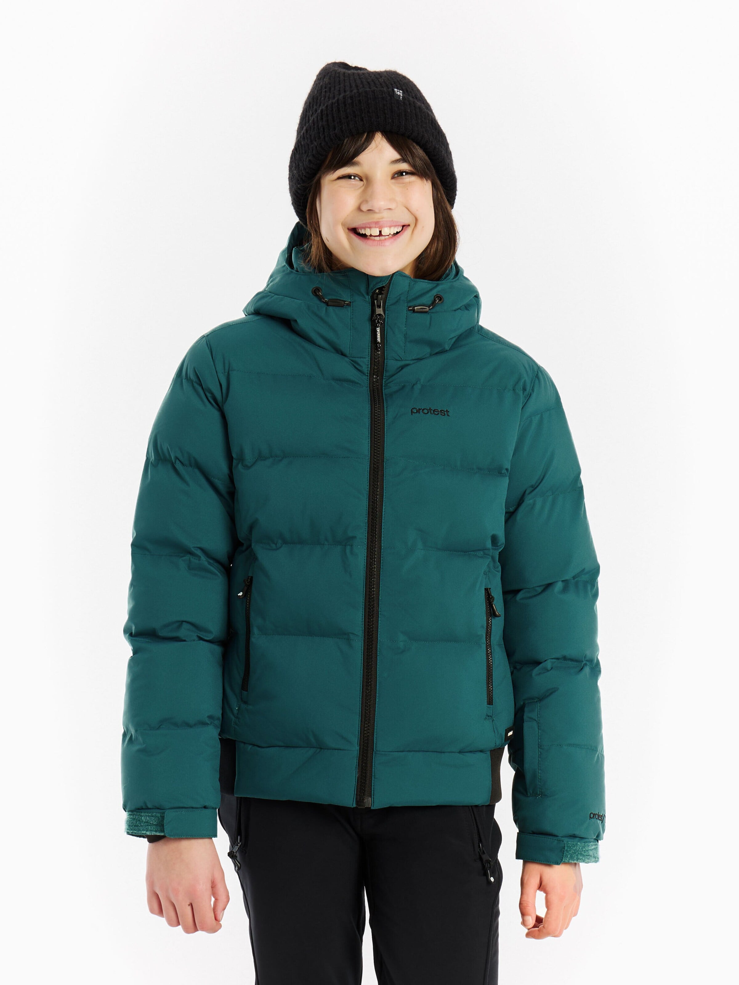 PROTEST Athletic Jacket 'PRTELINY JR' in Blue: front