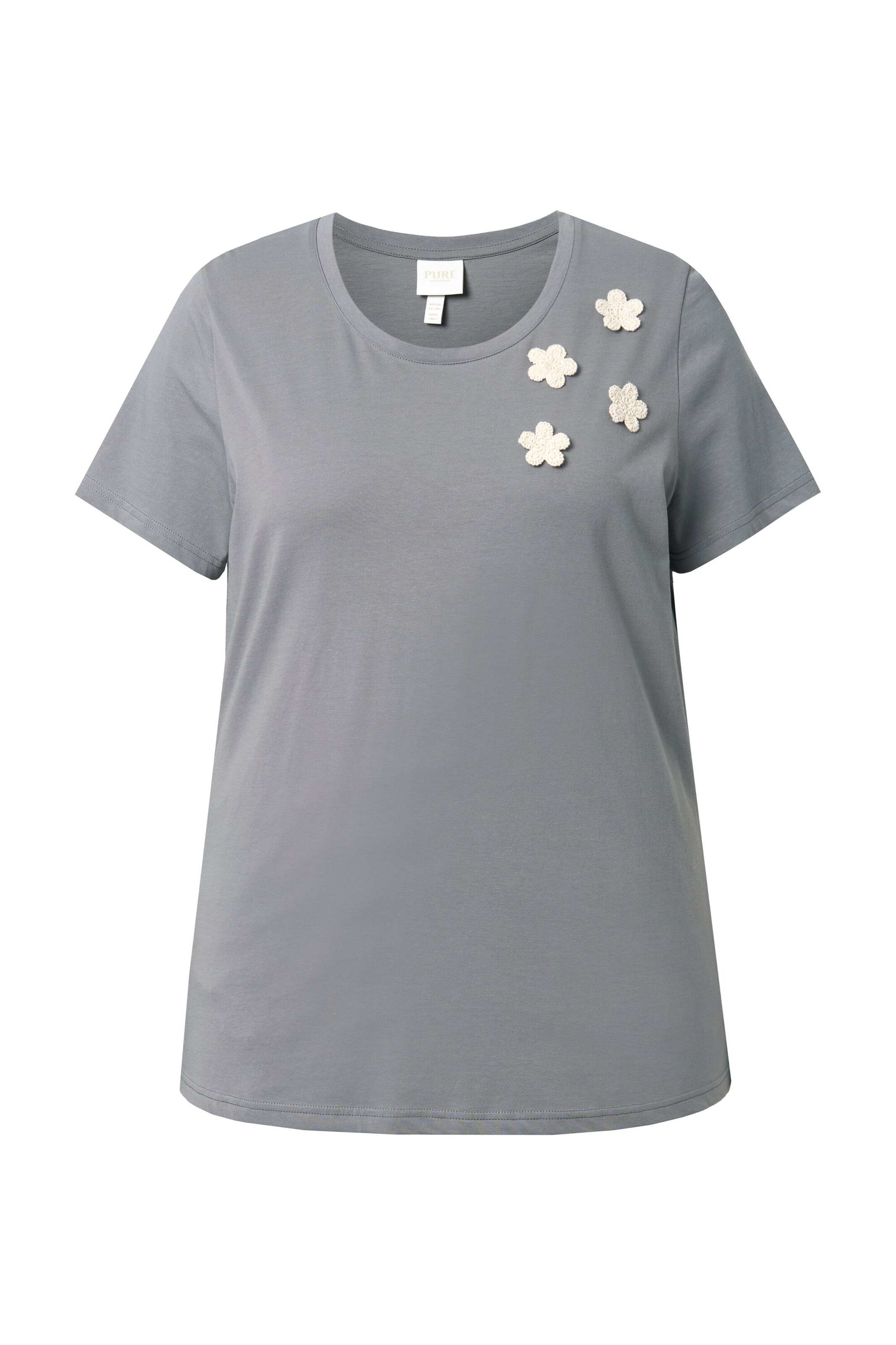 Ulla Popken Shirt in Grau: Vorderseite