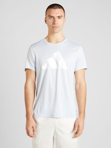 T-Shirt fonctionnel 'RUN IT' ADIDAS PERFORMANCE en bleu : devant