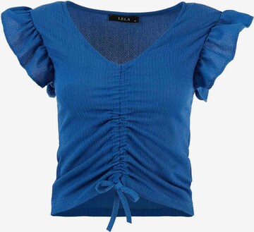 T-shirt LELA en bleu : devant