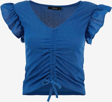 LELA Shirt in Blauw: voorkant