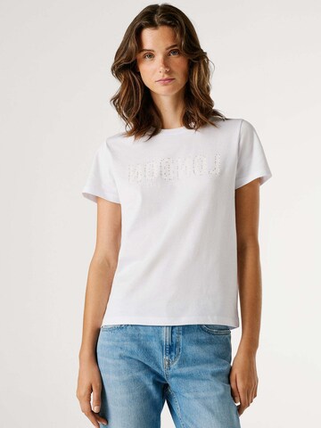 Pepe Jeans Shirt 'Benina' in Wit: voorkant