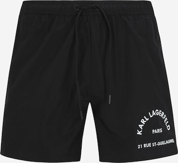 Karl Lagerfeld Uimashortsit värissä musta: etupuoli
