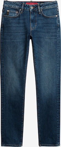 Superdry Slimfit Jeans in Blauw: voorkant