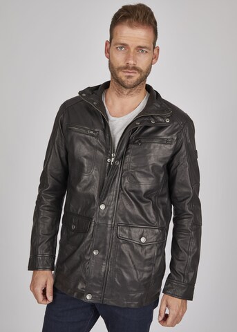 bugatti Between-Season Jacket in Black: front