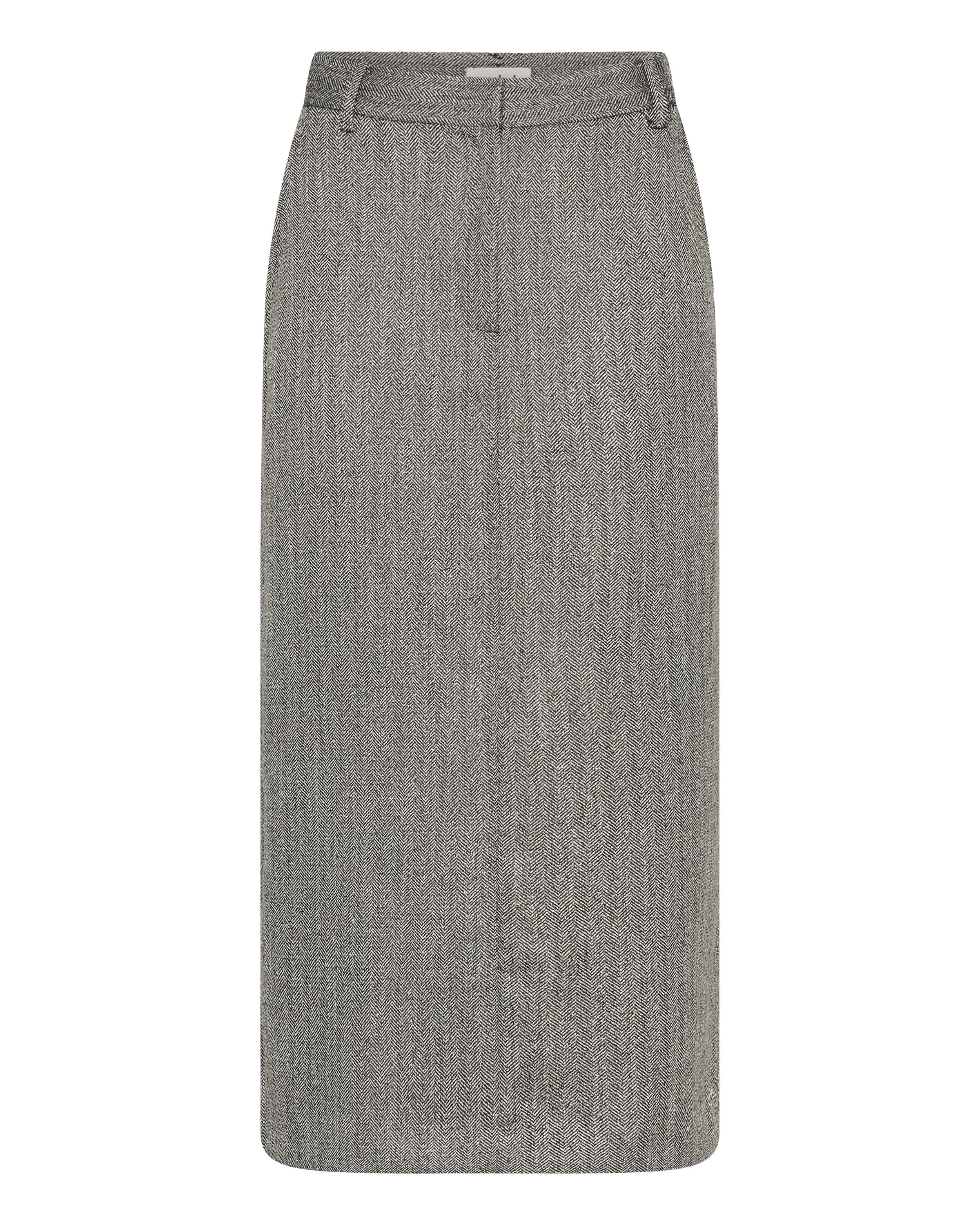 SOAKED IN LUXURY - Falda 'SLNanine' en gris: frente