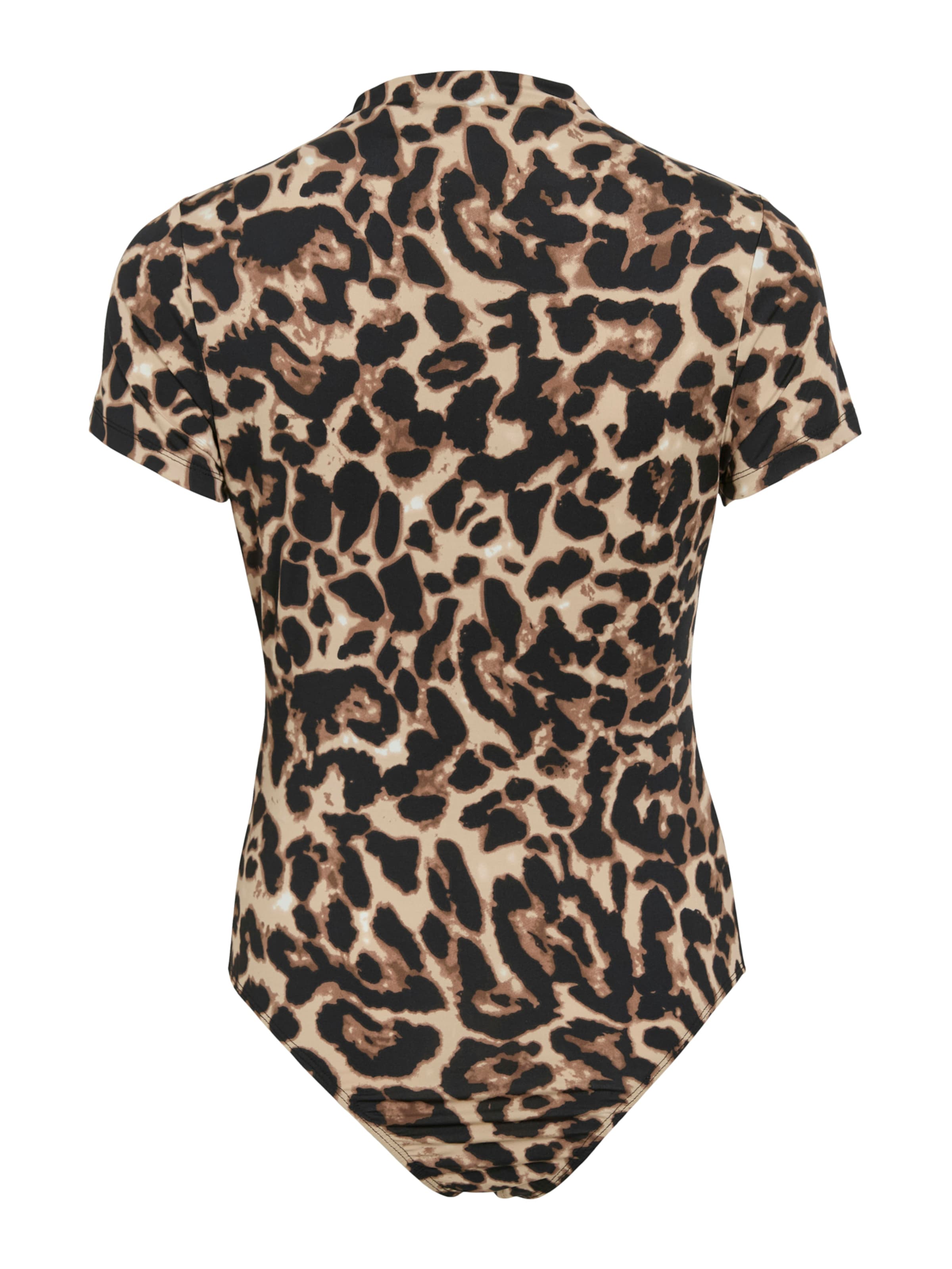 VILA Блуза боди 'VILEOA' в кафяво