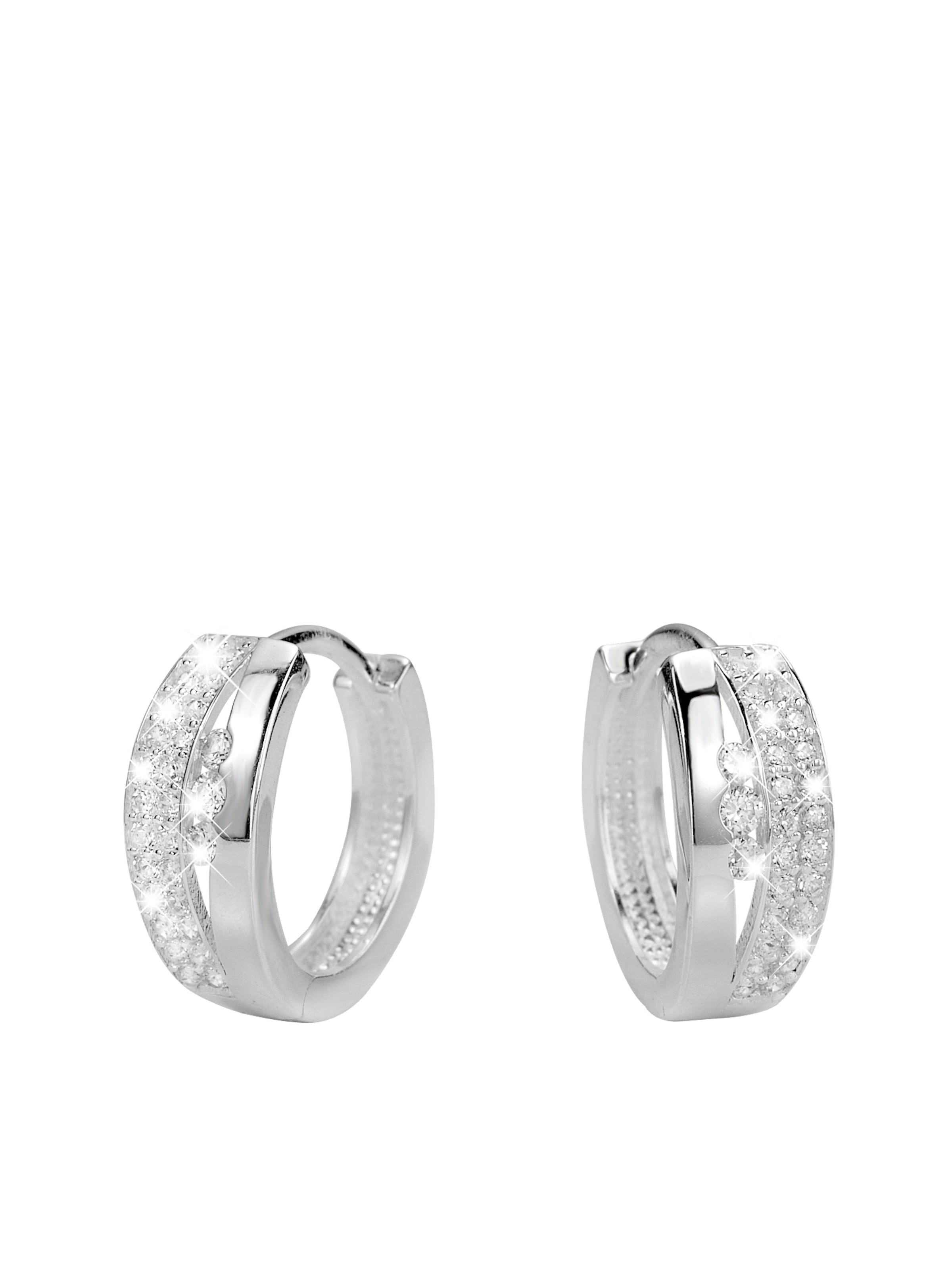 Lucardi Ohrringe in Silber: Vorderseite