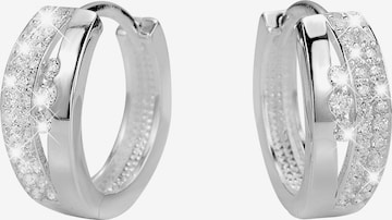 Boucles d'oreilles Lucardi en argent : devant