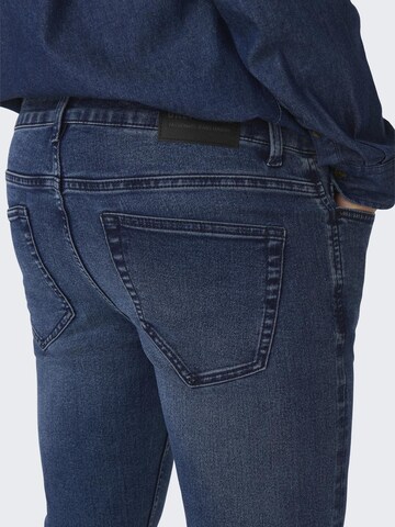 Skinny Jean 'LOOM' Only & Sons en bleu