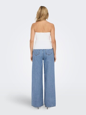 ONLY Wide leg Jeans 'Emma' in Blauw