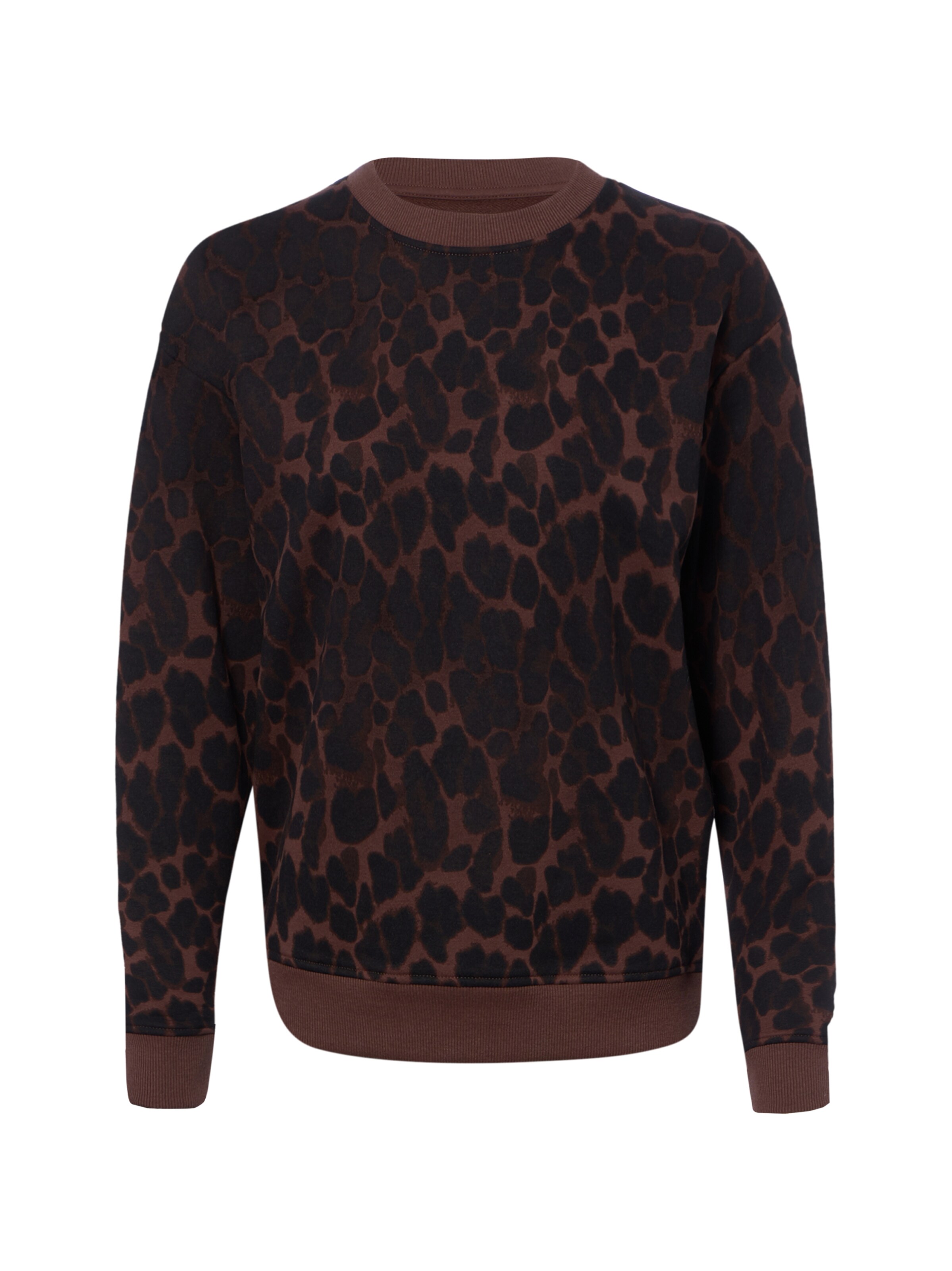 Marie Lund Sweatshirt ' Nak ' in Bruin: voorkant