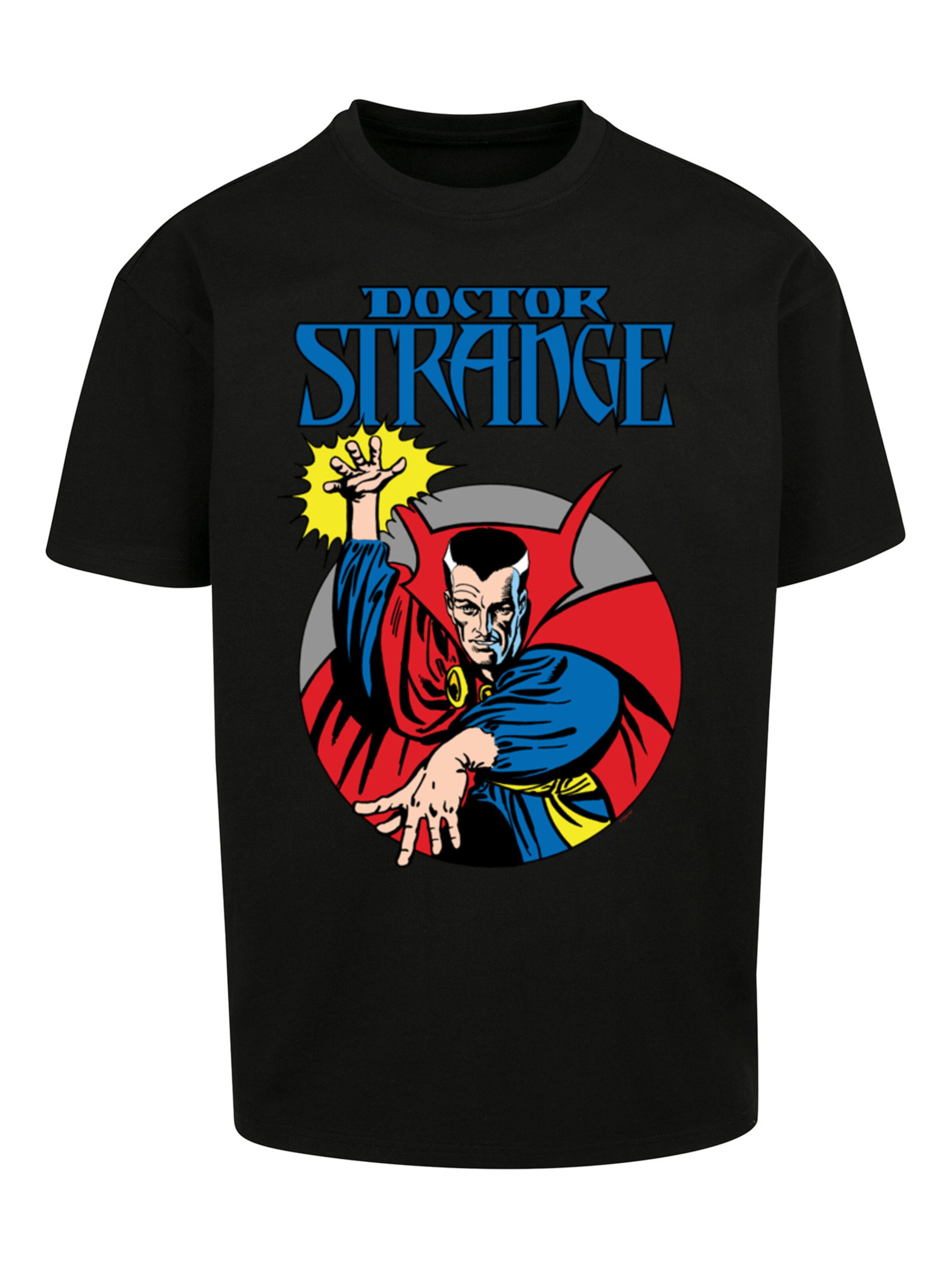 F4NT4STIC Shirt 'Marvel Doctor Strange Circle' in Zwart: voorkant